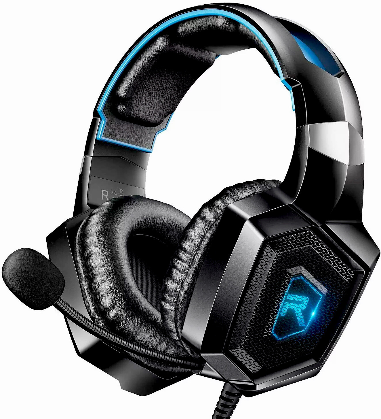 Gaming Headset PS4 Xbox One PC Headset Surround Sound Noise Canceling Mic LEDs-image
