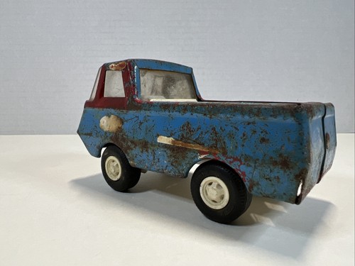 1970's Vintage Mini Blue Ford Econoline Tonka Wrecker Tow Truck 4½" - Picture 2 of 11