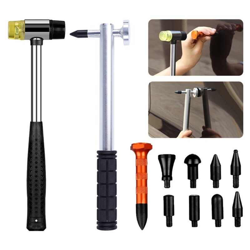 Car Dent Hammer Repair Dent Removal Tool Hails Bulge Remover Tap Down Pen Set eBay