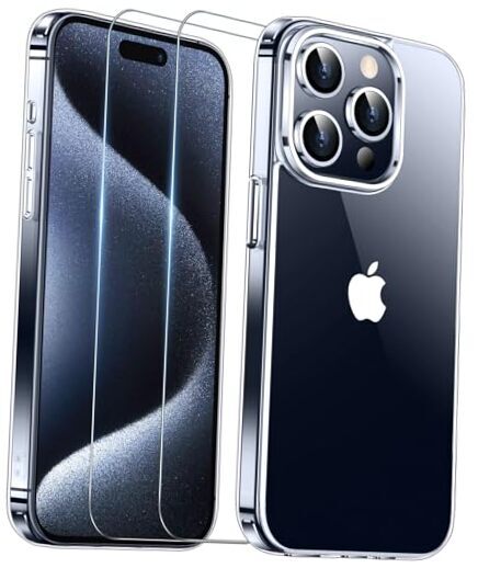 Designed for Case,[10FT Military Grade Drop iPhone 15 Pro Clear