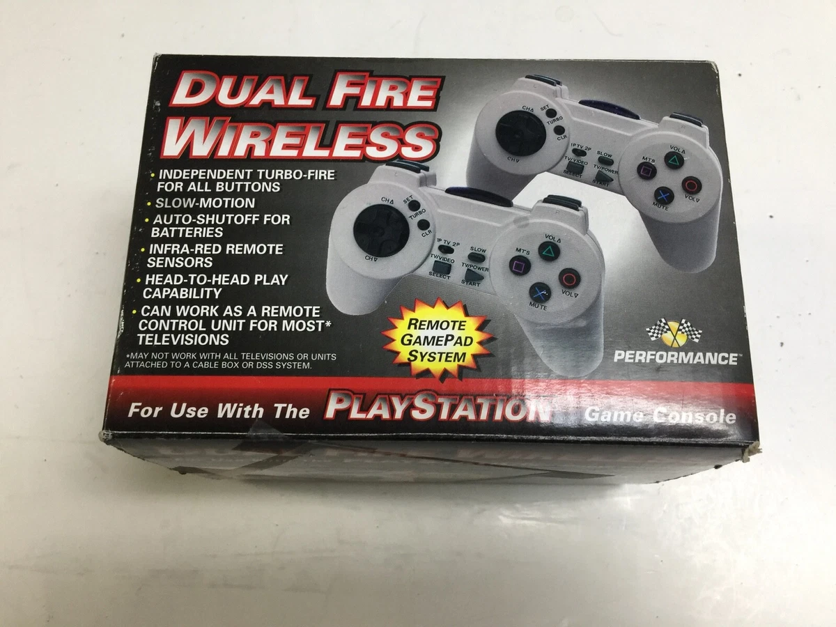 PERFORMANCE REMOTE GAMEPAD WIRELESS DUAL FIRE PLAYSTATION ONE DOES NOT GO RIGHT