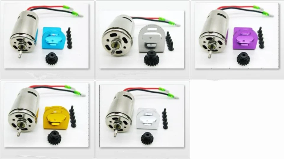 Motor cepillado 390 + montaje + engranaje A580052 para coche de radiocontrol Wltoys A959 A969 A979 1:18 Foto 3 de 4