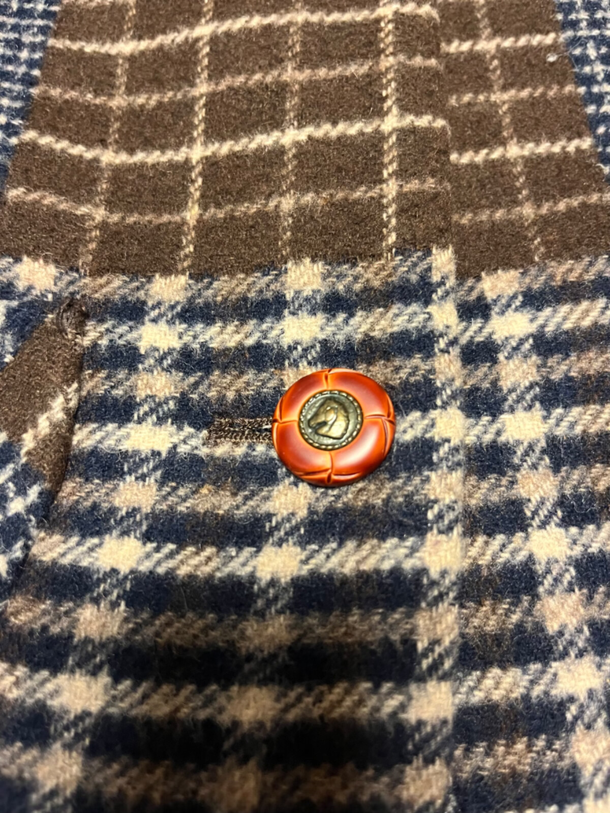 Vtg JL Colebrook Medium Jacket Patchwork Long Sle… - image 5