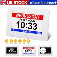 Radio Controlled Large LCD Wall Clock for DEMENTIA & ALZHEIMER SUFFERERS ⭐⭐⭐⭐⭐~