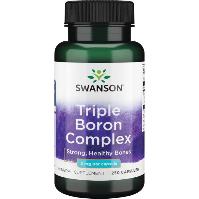 Swanson Triple Boron Complex 3mg – 250 Capsules | Bone & Hormone Support