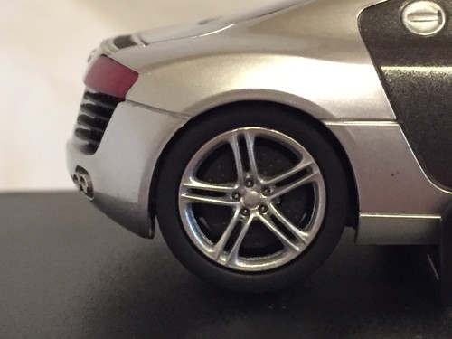 KYOSHO Dnano ASC MM, SILVER AUDI R8 2006, 1:43 DISPLAY MODEL, DNX507S - Picture 7 of 9