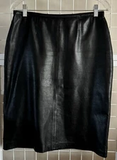 Mixit Black Leather Skirt Womens 10T