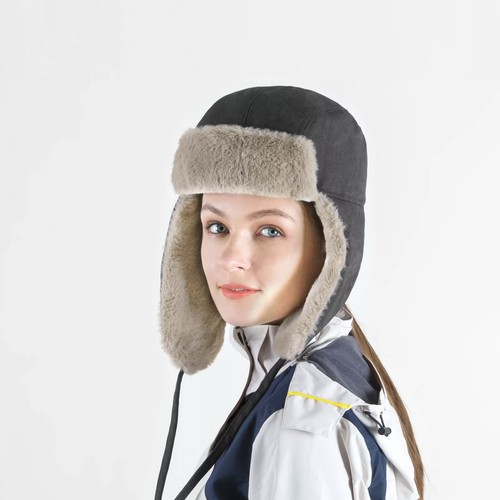 Winter Military Aviator Hat Warm Russian Ushanka Hats with Fur Ear Flaps Ski Cap - 第 12/37 張圖片