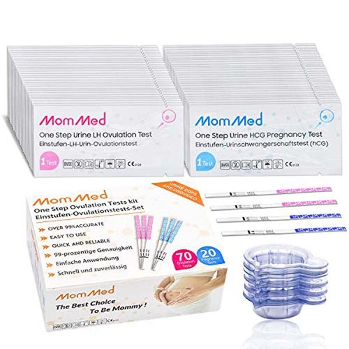MomMed Ovulation And Pregnancy Test Strips HCG20 LH70 Home Ovulation mommed-ovulation-and-pregnancy-test-strips-hcg20-lh70-home-ovulation