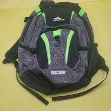 High Sierra Backpack Black/green Suspension Strap System