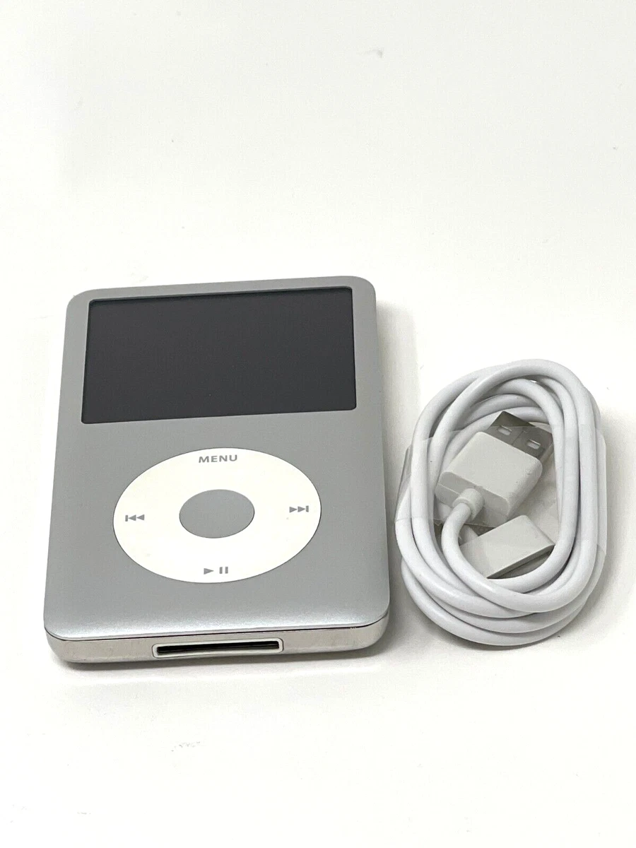 Very Good Used Silver Apple iPod Classic 6th Gen 160GB MP3 Player A1238