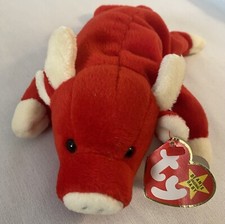 Snort The Bull Beanie Baby With Tag Errors