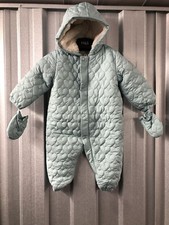 M&S Shower Resistant Stormwear Quilted Padded Snowsuit 18-24 Months Max Warmth