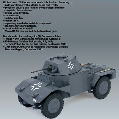 パンツァースパワーゲン P 204 (f) CDM 砲塔付き Panzerspähwagen P 204 (f) with CDM turret - ICM Holding