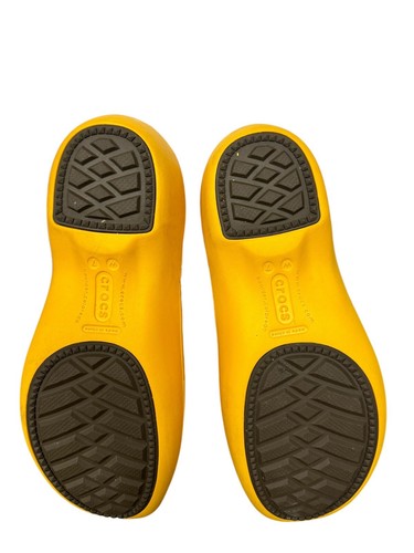Crocs HALEY Women’s Yellow Winter Snow Boots Faux Fur Lined Size 7 #10646 RARE! - Picture 3 of 8