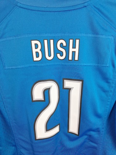 Nike On Field Detroit Lions Reggie Bush #21 Blue Football Jersey M(youth) - Picture 7 of 7