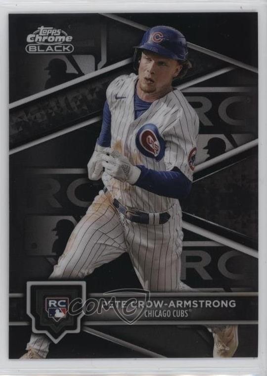 2024 Topps Chrome Black Design Variation Pete Crow-Armstrong #96 Rookie RC 1e90