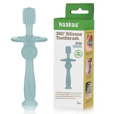 360  Silicone Baby Toothbrush   100 Soft Food Grade Silicone, BPA-Free, Suct...