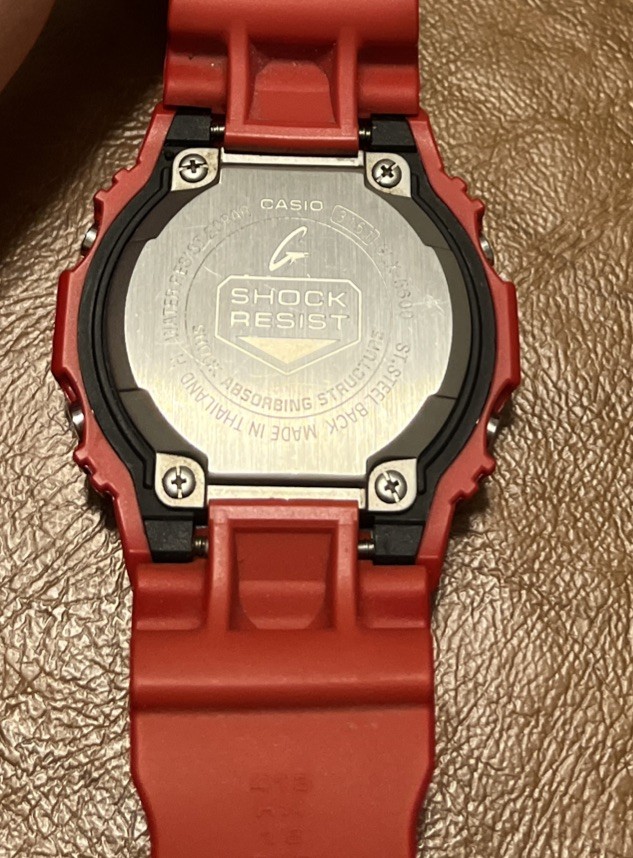Rare! Casio G-SHOCK G-Lide 3151 Men's Red & Black GLX-5600 Digital