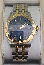 Raymond Weil Tango Men's Watch Chrome and Gold Wristwatch 5590 Sapphire Crystal