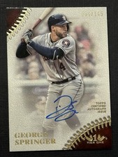 2018 Topps Tier One Talent George Springer Auto 34/145 #PPA-GSP