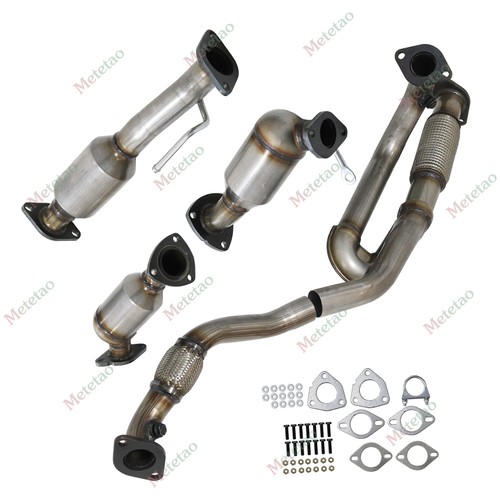 For GMC Acadia Buick Enclave Chevy Traverse 3.6L Catalytic Converters &Flex Pipe