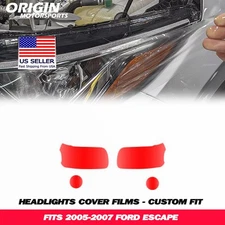 PreCut Headlights Protection Clear Covers Bra Film Kit PPF Fits 2005-2007 ESCAPE
