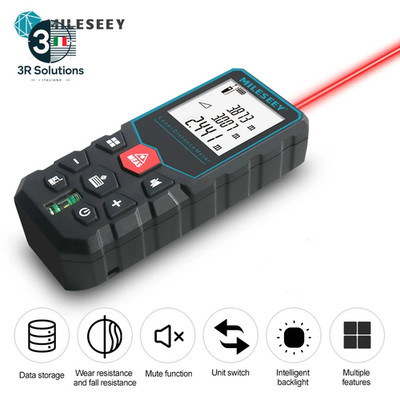 Mileseey Laser Entfernungsmesser, Digitales Lasermeter, Entfernungsmesser, Zug La