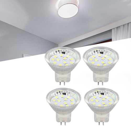 (Cold White 6000K)4PCS MR11 12LED Light Bulb 2W 300LM Spot Light Bulb Double - Picture 12 of 24