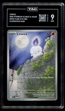 Pokémon TCG Litwick Illustration Rare 101/086 White Flare TAG 9 MINT on eBay