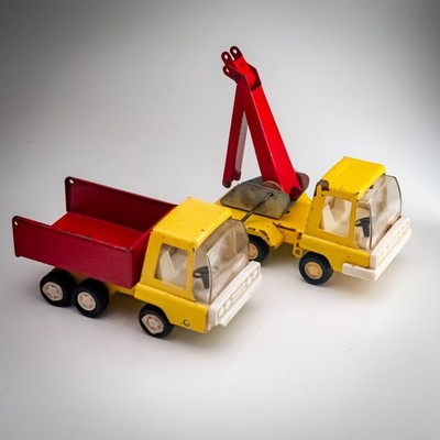 Tri-ang Mighty Mini Pressed Steel Trucks, Pannen, Kipper LKW Triang 60er Jahre