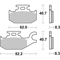 Kostenloser Versand Sinterisierte Brembo BremsbeläGe 07GR73SD FüR Motorrad