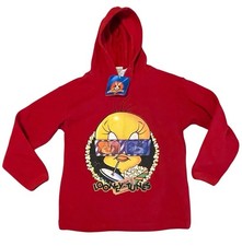Tweety Bird Girls Size 7/8 Red Sweatshirt Looney Tunes NOS NWT VTG 1997