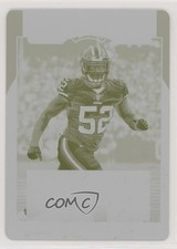2017 Playoff Rookie Signatures Printing Plate Yellow 1/1 Ryan Anderson 0c3