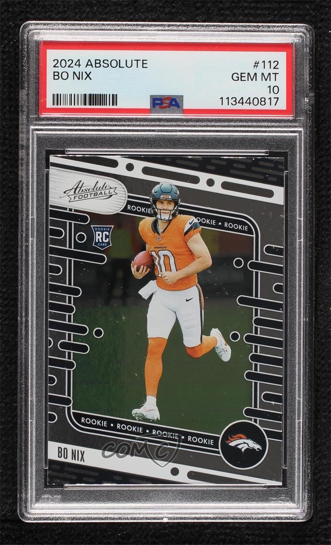 Bo Nix Panini Absolute #112 Base
