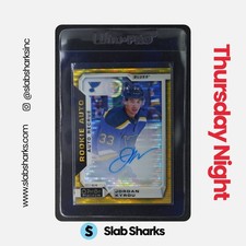 2018 O-PEE-CHEE PLATINUM #R-KY JORDAN KYROU ROOKIE AUTO SEISMIC GOLD RC /25