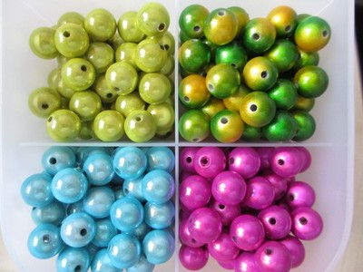 40 Miracle Perlen Cateye Cat Eye Effekt Perlen Rund 12mm versch. Farben Neu