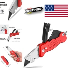 Compact Multitool Knife with Aluminum Handle Blade Storage and Safety Features