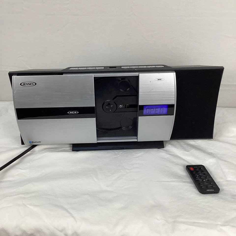 Jensen JBM315 Wall Mountable Bluetooth Music System CD Player Remote TESTED - Image 2 of 4