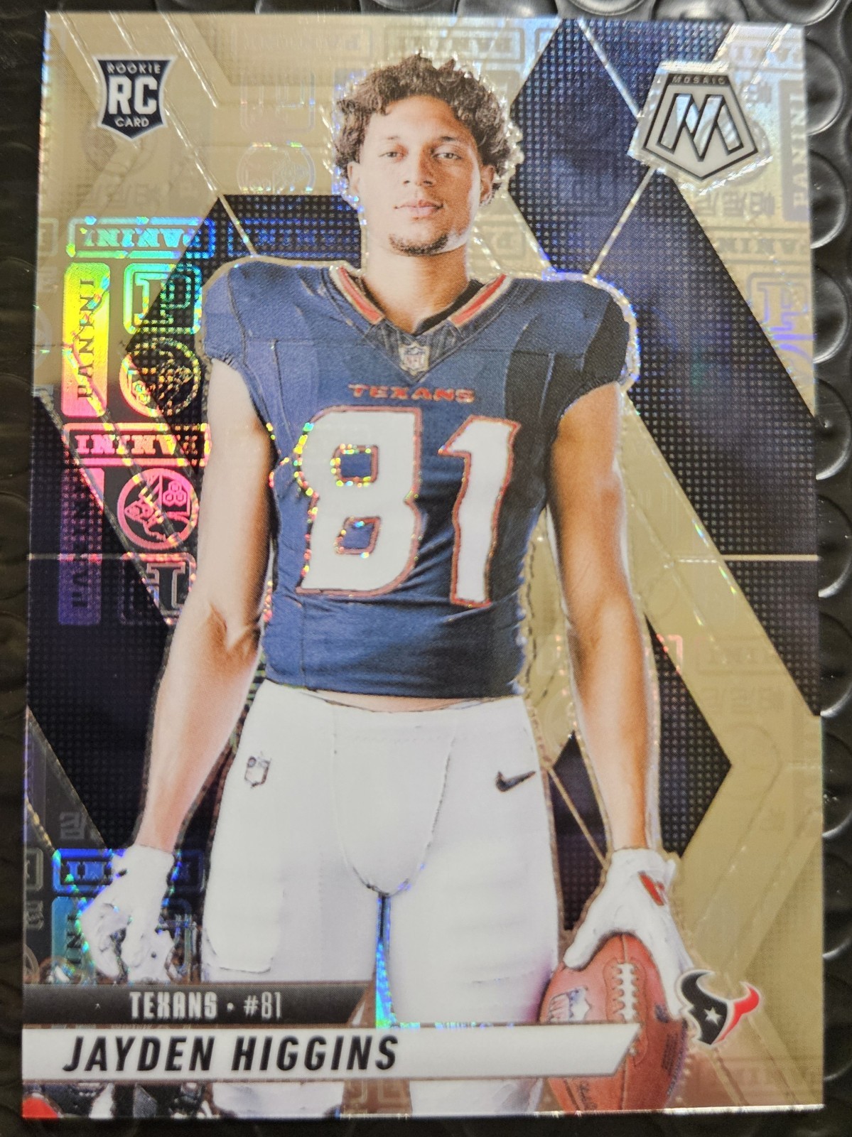 2025 Panini Mosaic Jayden Higgins Silver Knight Variation Prizm /149 RC #286