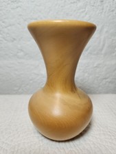 Spinning Aspen Hand Turned Wooden Vase. Made In USA 5 1/4" Tall
