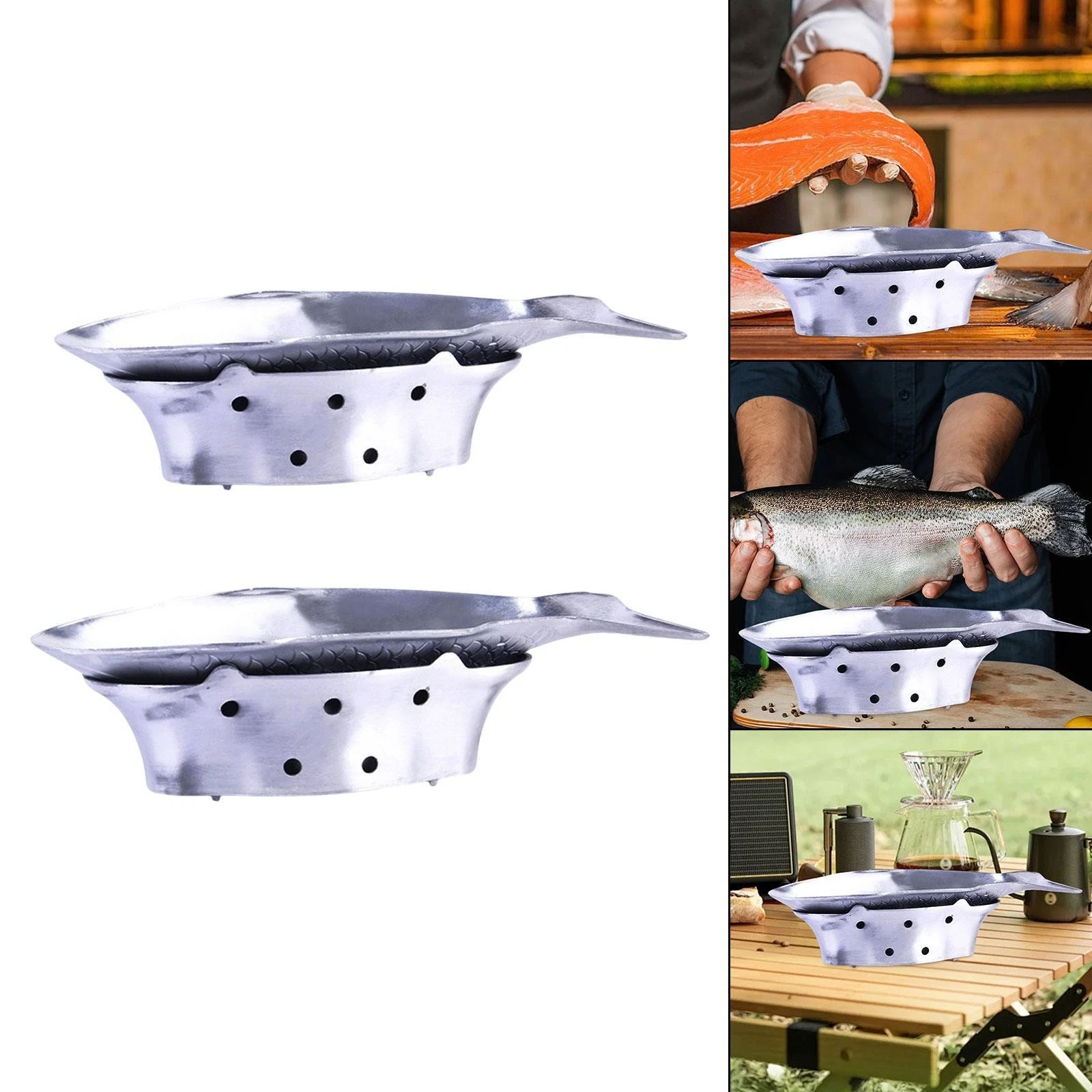 Grilled Plate Griddle Pan Buffet Burner Serving Dish for Barbecue