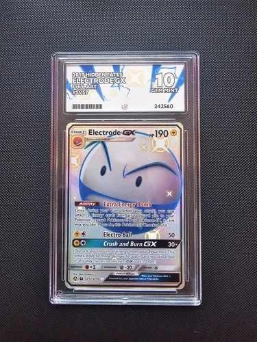 ACE 10 Electrode GX Full Art #SV57 2019 Pokemon Hidden Fates