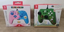 Nintendo Switch WIRED Controllers Super Mario - LOT - Princess Peach and Yoshi