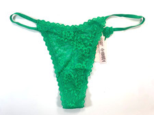 NWT Victoria's Secret THE LACIE Lace Strappy Back String Thong Panty Large