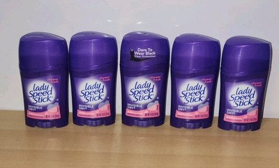5 pack - Lady Speed Stick Antiperspirant Invisible Dry SHOWER FRESH 1.4 Oz each