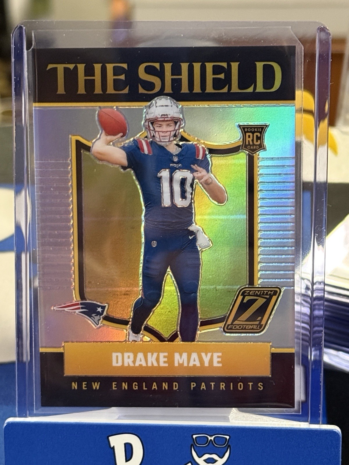 Drake Maye 2024 PANINI ZENITH THE SHIELD RC Card #3 PATRIOTS Case hit!