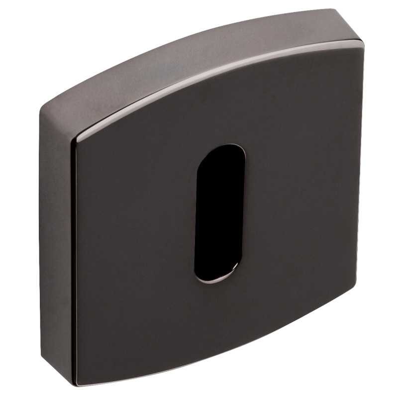 Rosace diamant noir VACHETTE pour béquilles MUZE et ARTIS avec clé L