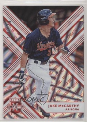 2018 Panini Elite Extra Edition Aspirations Red 125/150 Jake McCarthy #38 0q4m