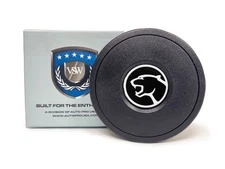 VSW 9-Bolt Standard Black Horn Button with Cougar Head Gel Emblem